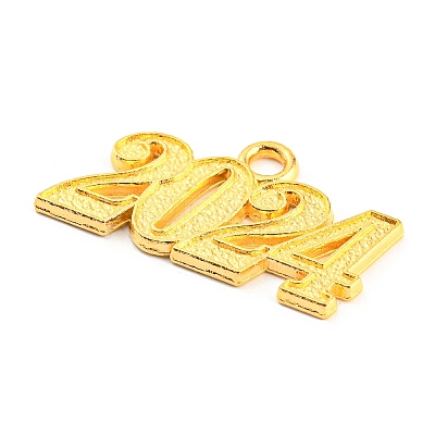 Alloy Numbers Pendants PALLOY-D028-01G-1