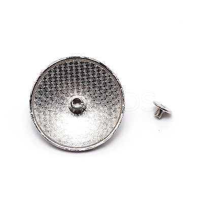 1-Hole Alloy & Turquoise Decorative Rivets LS-PALLOY-WH0092-11A-P-1