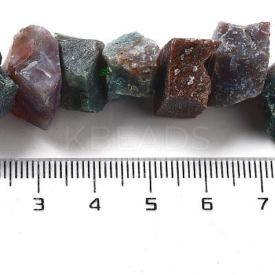 Raw Rough Natural Indian Agate Beads Strands G-P528-A09-01-1