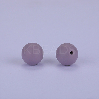 Round Silicone Focal Beads SI-JX0046A-102-1