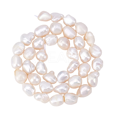2Strands Natural Cultured Freshwater Pearl Beads Strands PEAR-HY0001-19-1