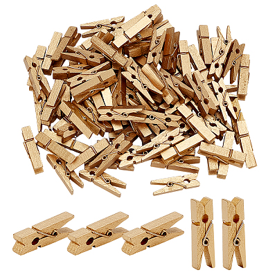 80Pcs Wood Spirit Clips AJEW-ME0001-55-1