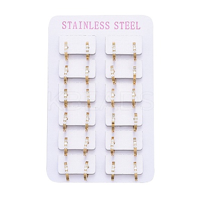304 Stainless Steel Huggie Hoop Earrings LS-EJEW-L252-042G-1-1