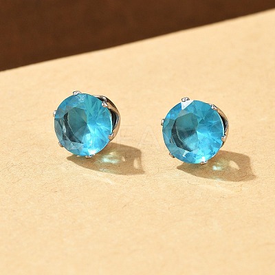 Cubic Zirconia Clip-on Earrings EJEW-L100-01P-01-1