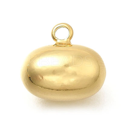Brass Oval Charms KK-S508-02G-1