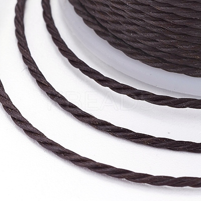 Round Waxed Polyester Cord YC-G006-01-1.0mm-22-1