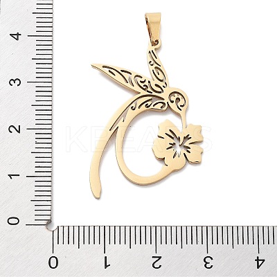 304 Stainless Steel Pendants Ion Plating(IP) X-STAS-U030-11G-1