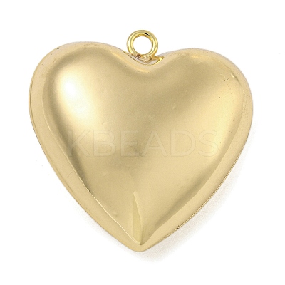 Heart Brass Pendants KK-N254-98G-03-1
