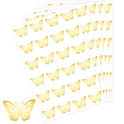 Gold Foil Self-adhesive Stickers DIY-WH20001-13B-1