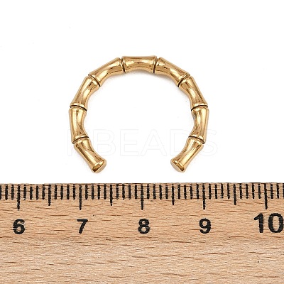 304 Stainless Steel Cuff Rings for Women RJEW-G361-01G-1