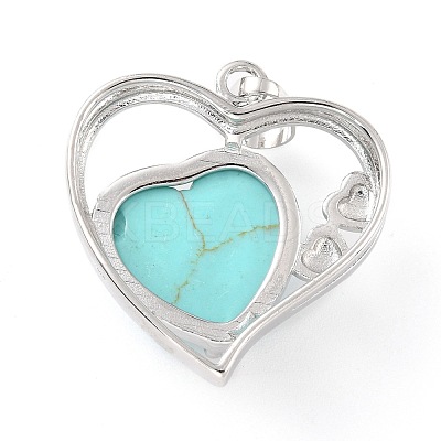 Synthetic Turquoise Pendants G-C236-01H-P-RS-1