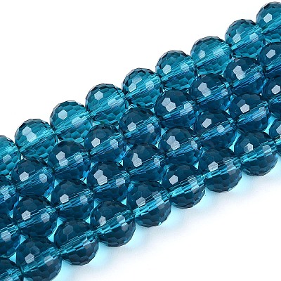 Transparent Glass Bead Strands GLAA-R095-10mm-27-1