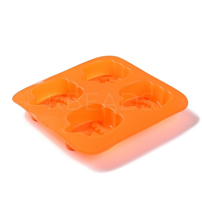 Halloween Theme Pumpkin Cake Decoration Food Grade Silicone Molds DIY-E067-01-1