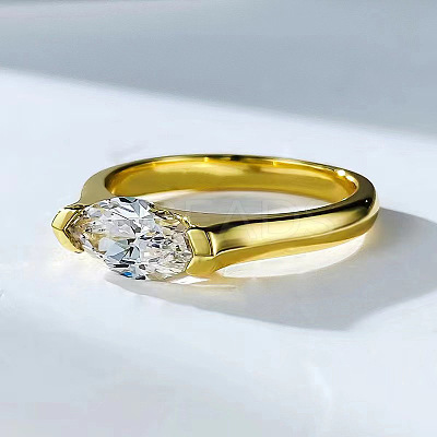 Alloy with Clear Cubic Zirconia Finger Rings FS-WGD7F1A-05-1
