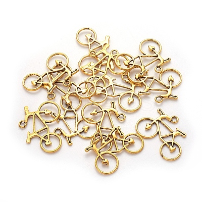 Tibetan Style Alloy Pendants TIBEP-21224-AG-RS-1