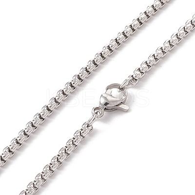 Alloy Cross with Skull Pendant Necklace with 201 Stainless Steel Box Chains LS-NJEW-E016-03AS-1