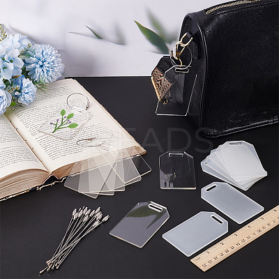 Acrylic Reserved Label Card DIY-FG0007-37-1