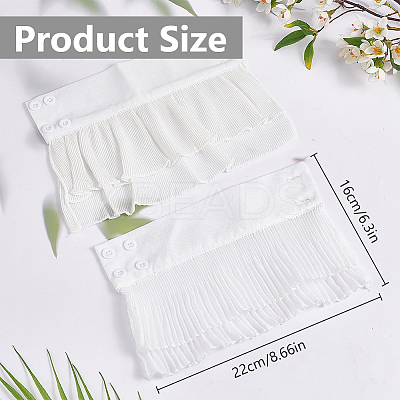 2 Pairs 2 Styles Chiffon Oversleeves AJEW-FG0003-94-1
