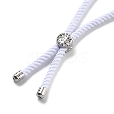Twisted Nylon Cord Silder Bracelets DIY-B066-03P-23-1