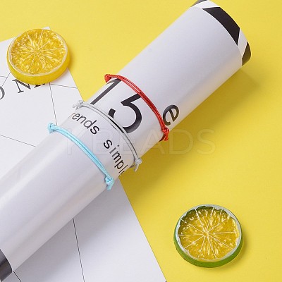 Korean Waxed Polyester Cord Bracelet Making AJEW-JB00011-1