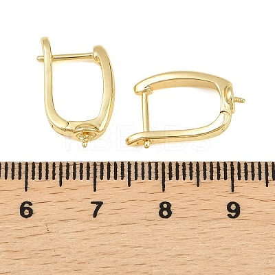 Brass Hoop Earring Findings KK-D109-04G-1