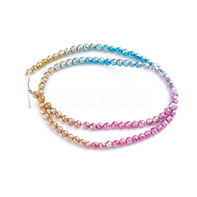 Electroplated Non-magnetic Synthetic Hematite Beads Strands G-L562-10B-1