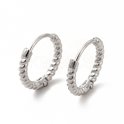 Non-Tarnish 316 Stainless Steel Hoop Earrings for Women EJEW-C004-16B-P-1