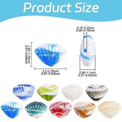 20Pcs Handmade Lampwork Beads LAMP-YW0001-61A-1