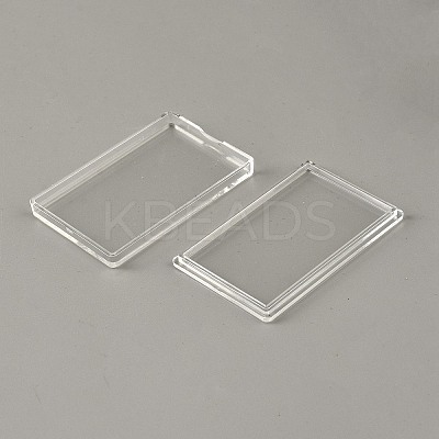Transparent Acrylic Silver Bar Gold Bar Storage Cases CON-WH0092-97-1