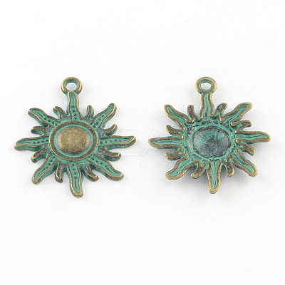Zinc Alloy Solar Eclipse Pendants LS-PALLOY-R065-037-FF-1