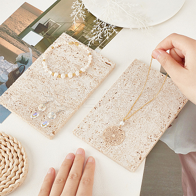 Retro Natural Marble Display Plate DJEW-WH0015-95-1