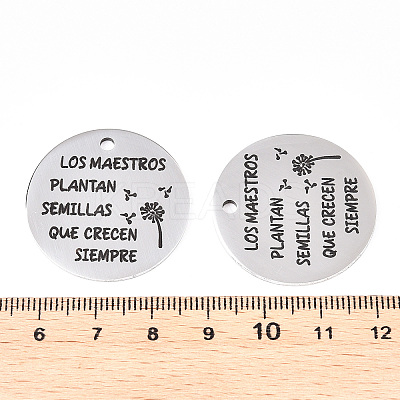 Non-Tarnish 201 Stainless Steel Pendants LS-STAS-T064-38P-31-1