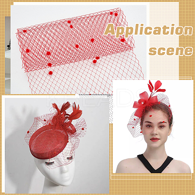 Polyester Bridal Veils DIY-WH0622-071C-1