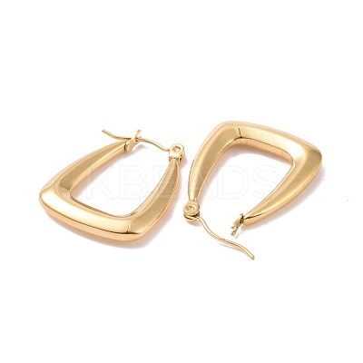 Ion Plating(IP) 304 Stainless Steel Hoop Earrings for Women EJEW-F287-07G-1