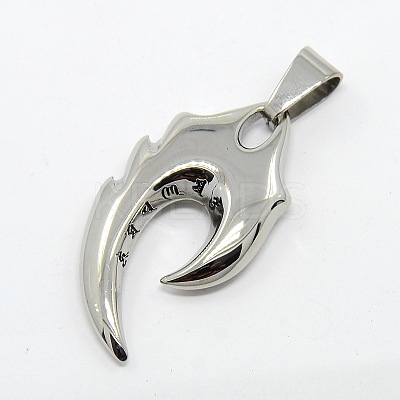 Tarnish Resistant Retro Men's 304 Stainless Steel Big Tribal Sign Pendants LS-STAS-O044-113-1