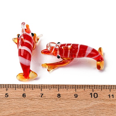 Handmade Lampwork Pendants LAMP-Z013-02C-1