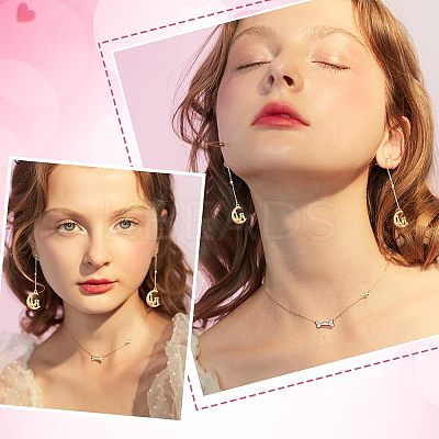 16Pcs 2 Colors Valentine's Day 304 Stainless Steel Charms STAS-UN0030-74-1