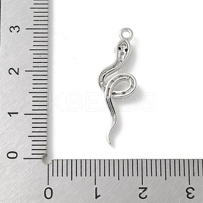 Brass Micro Pave Clear Cubic Zirconia Pendants LS-KK-S505-03P-02-1