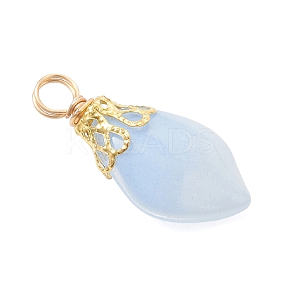 Imitation Jade Glass Pendants PALLOY-JF05025-02-1