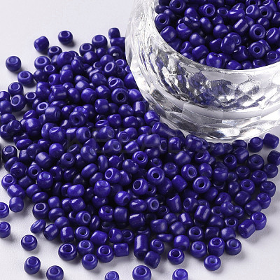 Baking Paint Glass Seed Beads SEED-S002-K6-1
