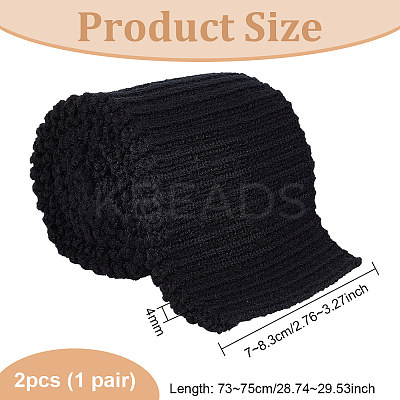 95% Cotton & 5% Elastic Fiber Ribbing Fabric for Cuffs FIND-WH0136-02C-1