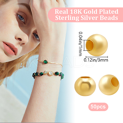 50Pcs 925 Sterling Silver Beads STER-BBC0006-44-1