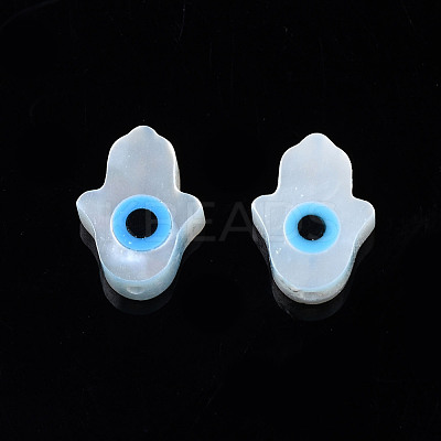 Natural White Shell Mother of Pearl Shell Beads SSHEL-N034-57B-A-1
