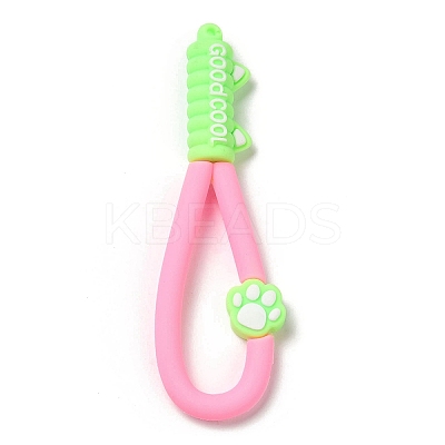 Cat Paw Print PVC Plastic Phone Wristlet Strap Rope KY-Z001-01A-1