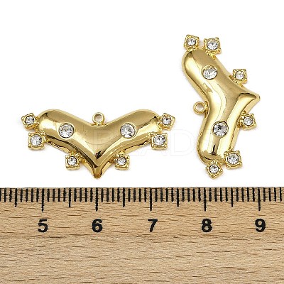 304 Stainless Steel Crystal Rhinestone Pendants STAS-L290-08G-1