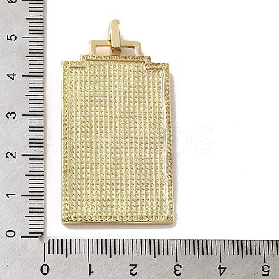 Brass Micro Pave Cubic Zirconia Pendant with Enamel KK-H458-02G-J01-1