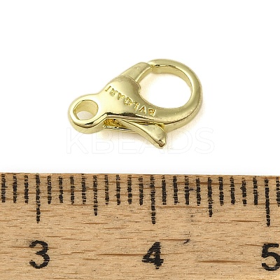 Brass Lobster Claw Clasps KK-B089-24B-G-1