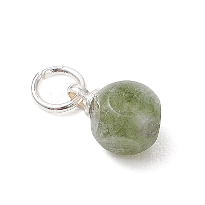Natural Colorful Tourmaline Dice Charms PALLOY-JF04871-1