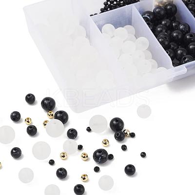 DIY Round Beads Bracelets Making Kit DIY-YW0004-32-1