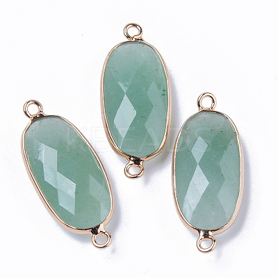 Natural Green Aventurine Links Connectors G-R472-03L-1